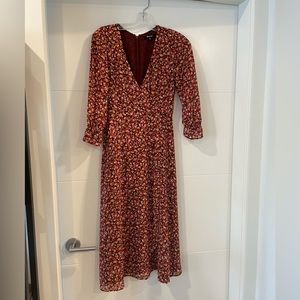 Madewell Crossover Midi Dress